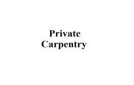 Private Carpentry